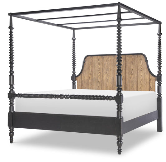 Vintage Market - Complete Bobbin Post Canopy Bed