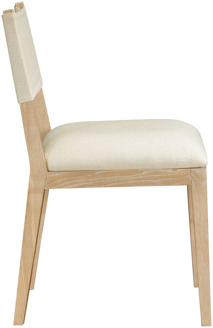 Avon - Linen Textured Performance Fabric Upholstered Dining Side Chair (Set of 2)