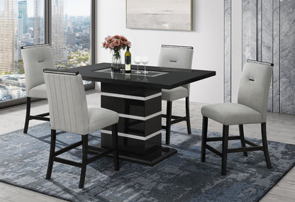 Monaco - Bar Stool - Gray / Black