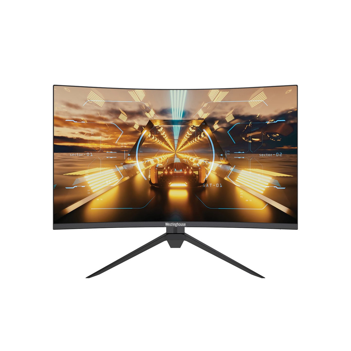 Westinghouse - 32" 1080p Curved Gaming Monitor, Speakers, 2xHDMI,1 x DP - Black