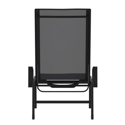 Flash Furniture - Chaise Lounge - Black