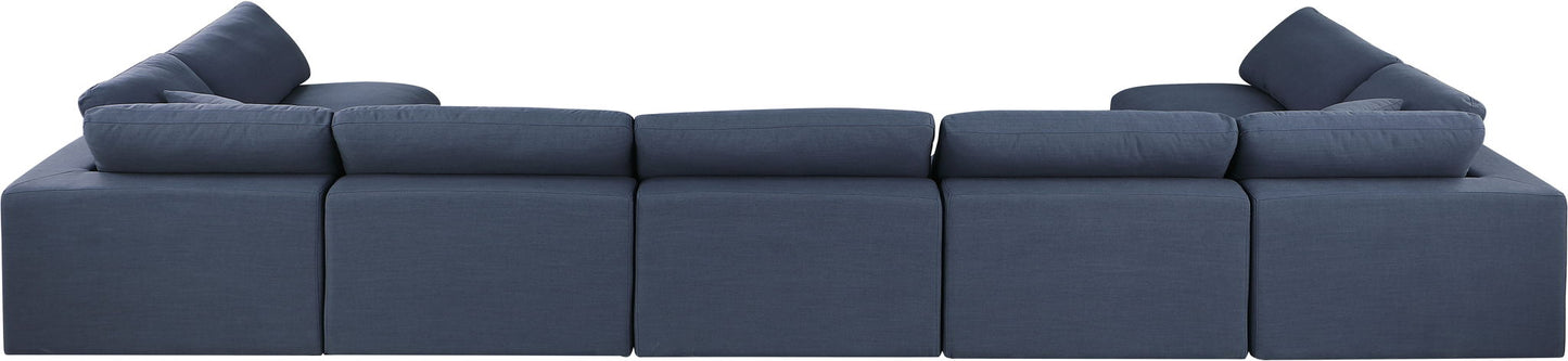 Comfy - 7 Piece Linen Modular Armless Sectional