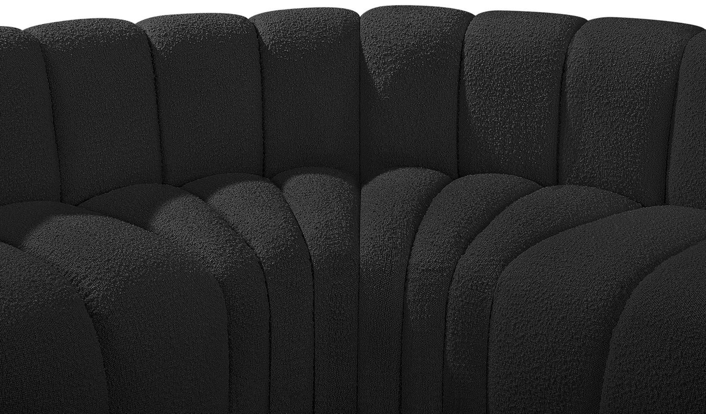 Arc - Boucle Fabric 7 Piece U-Shaped Modular Sofa