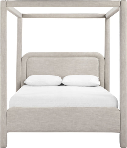 Salina - Linen Textured Fabric Upholstered Bed
