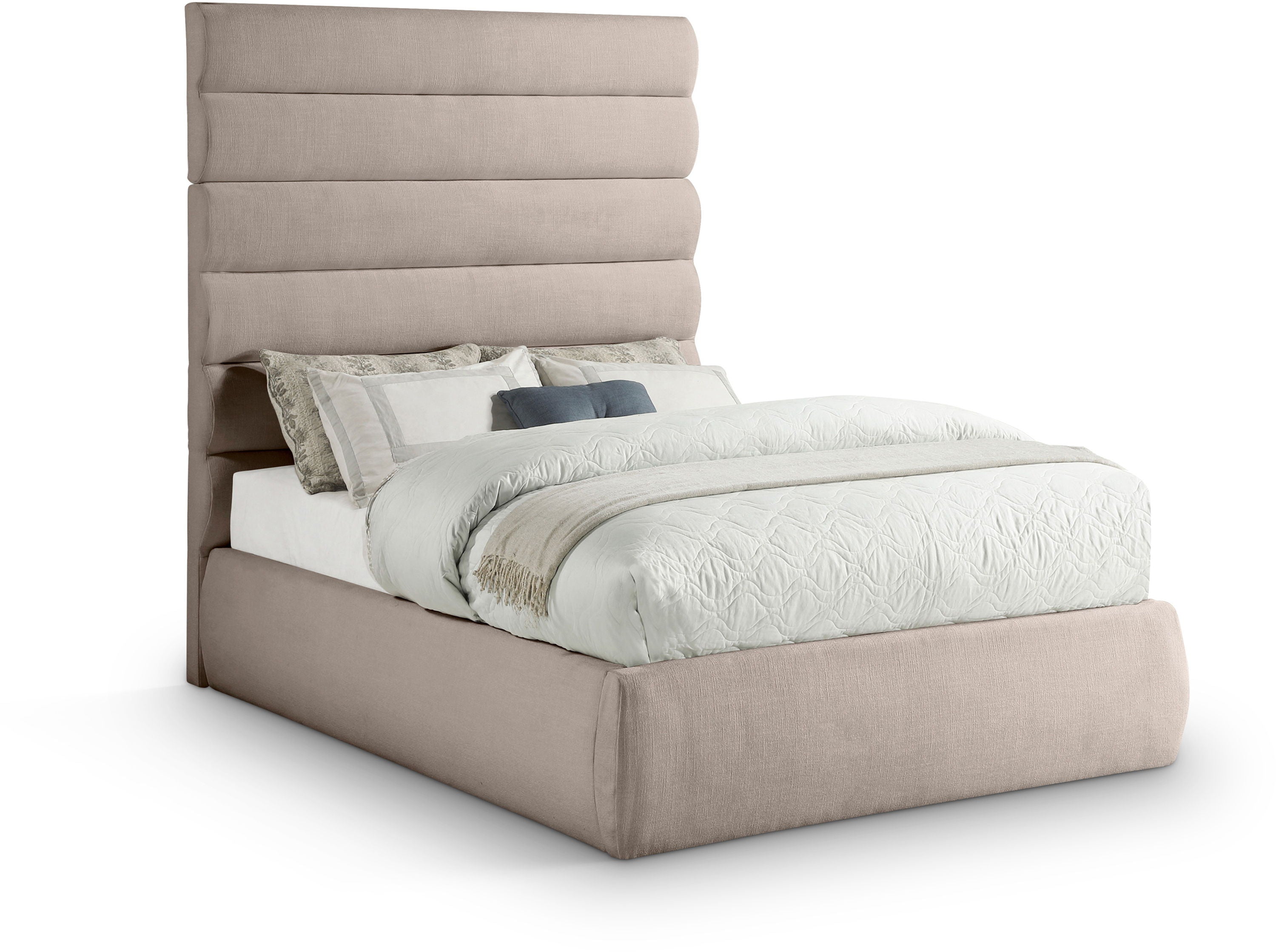 Adam - Linen Fabric Bed With 70.5
