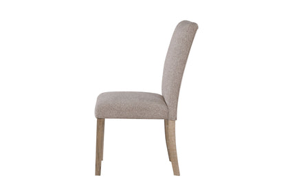 D02 - 5 Piece Dining Room Set (D02 Dining Table And 4 D8683 Dining Chairs) - Beige / Natural / White