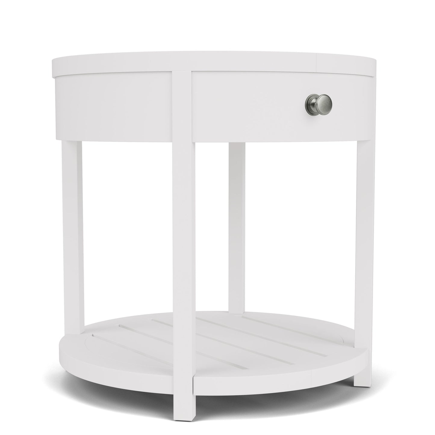 Rosalie - Round End Table - White