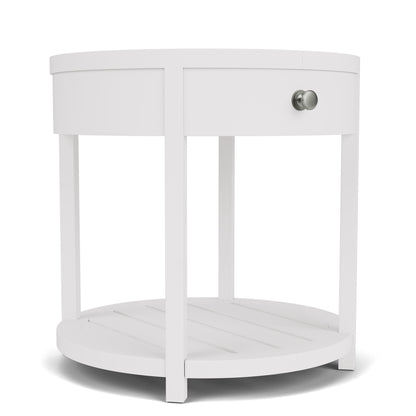 Rosalie - Round End Table - White