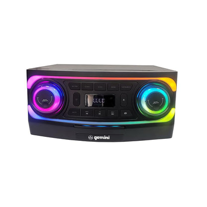 Gemini - Home Audio/Karaoke System, With Light Effects, 5000W IPP - Black