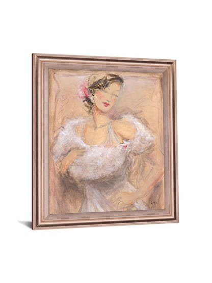 Blushed Reverie - 28" x 34" Framed Wall Art - Beige