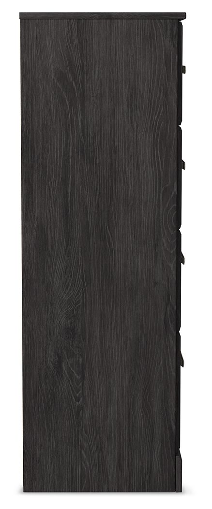 Belachime - Four Drawer Chest - Charcoal