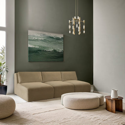 Shaggy - 3 Seat Modular Armless Sofa