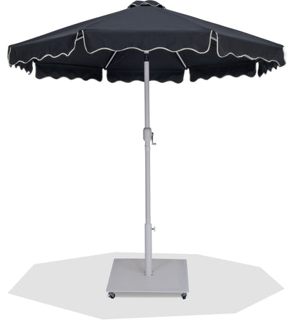 Amalfi - Aluminum Patio Umbrella - White Base / White Pole
