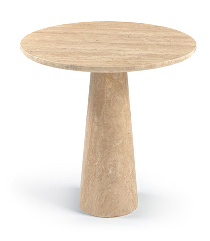 Fontelina - 30" Genuine Bistro Dining Table - Travertine