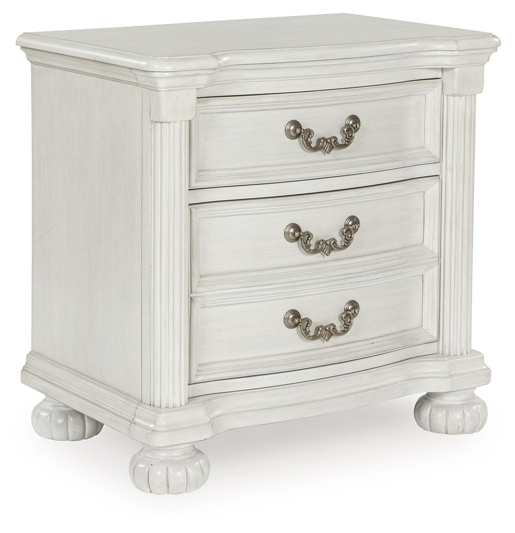 Montelaine - Three Drawer Night Stand - Antique White