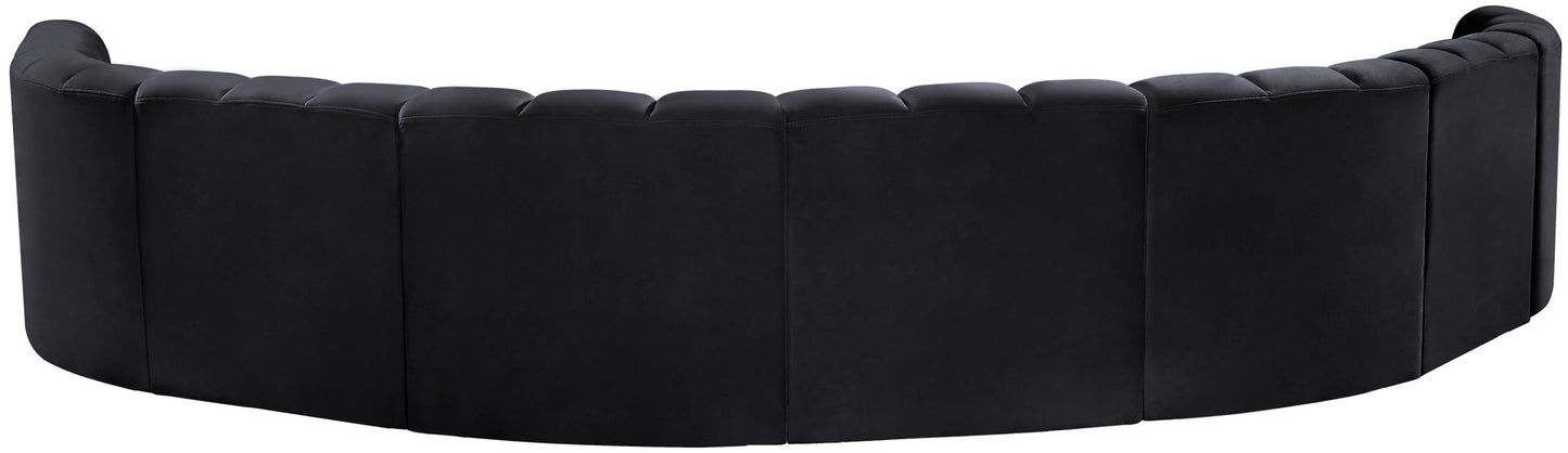 Arc - Velvet 8 Piece U-Shaped Modular Sofa