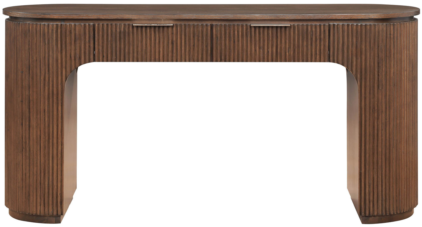 Astrid - Solid Wood And Oak Veneer Desk