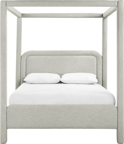 Salina - Linen Textured Fabric Upholstered Bed
