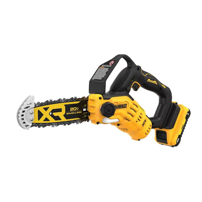 Dewalt - 8 in. 20-Volt Lithium-Ion Pruning Electric Battery Chainsaw Kit - Yellow