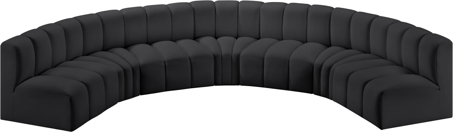 Arc - Faux Leather 7 Piece U-Shaped Modular Sofa
