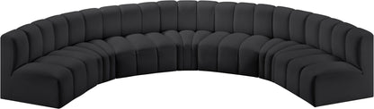 Arc - Faux Leather 7 Piece U-Shaped Modular Sofa