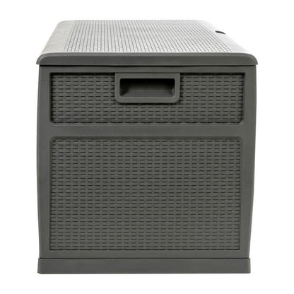 Flash Furniture - 120 Gal Plastic Deck Box - Gray