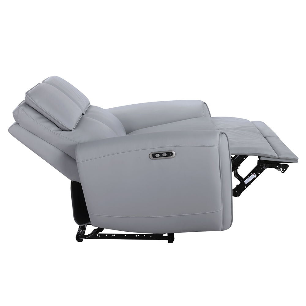 Jeromie - Power Motion Sofa With USB Port - Gray Synthetic Leather
