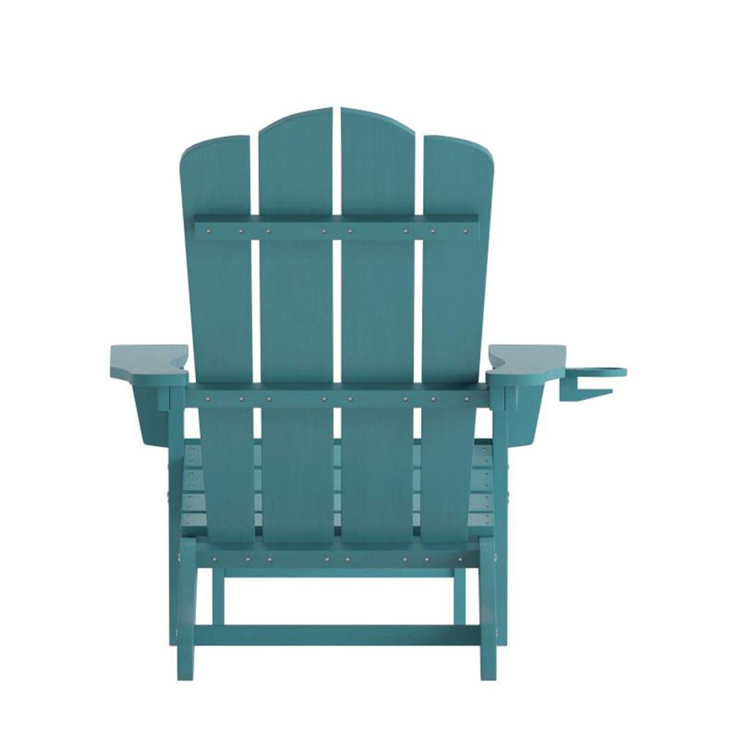 Flash Furniture - Ottoman Chair-Cupholder - Blue