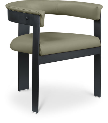 Romeo - Faux Leather Dining Chair With Black Base (Set of 2)