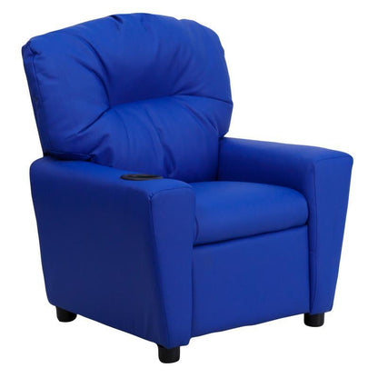 Flash Furniture - Vinyl Kid's Recliner - Blue
