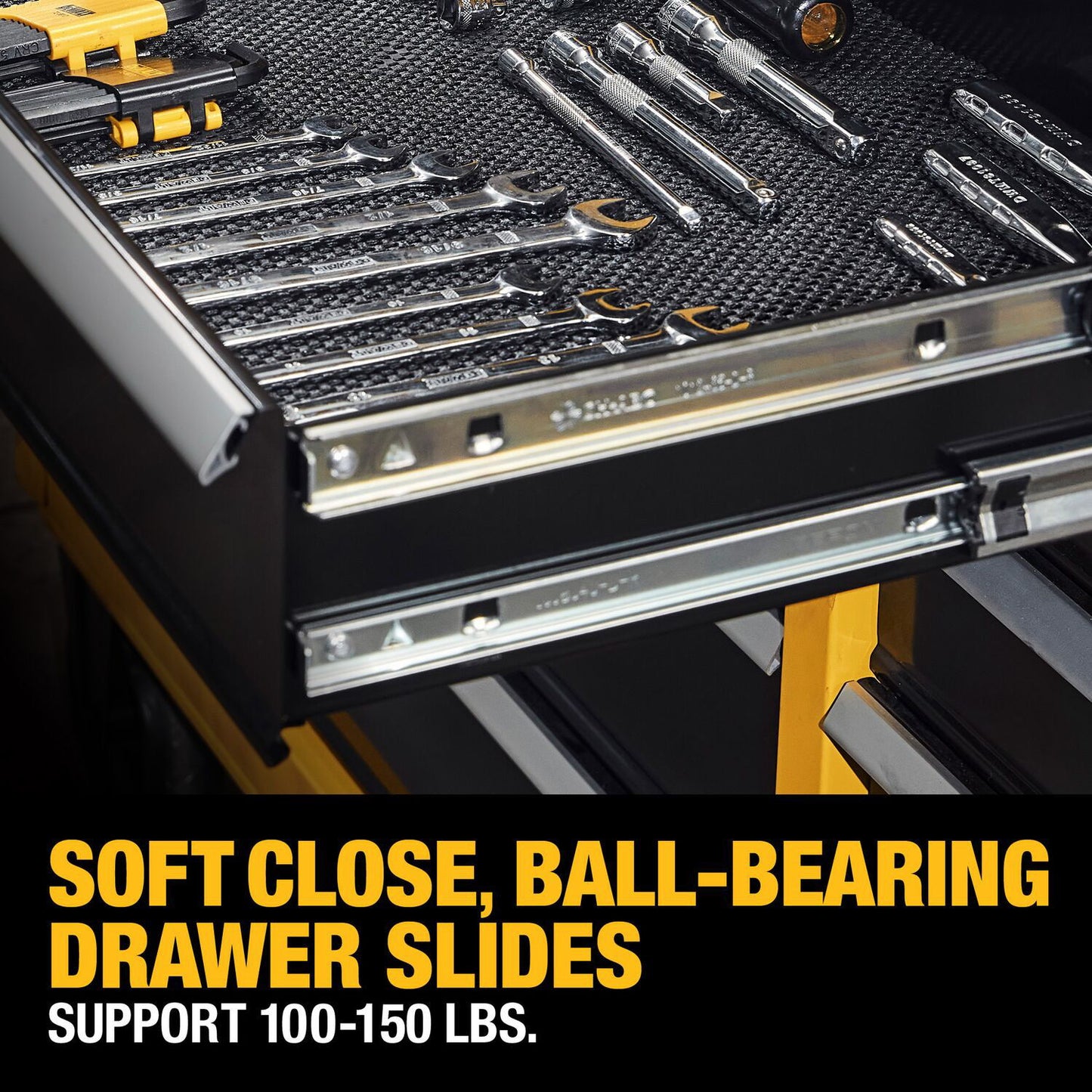 Dewalt - 41" x 21" 8-Drawer Rolling Tool Cabinet - Yellow