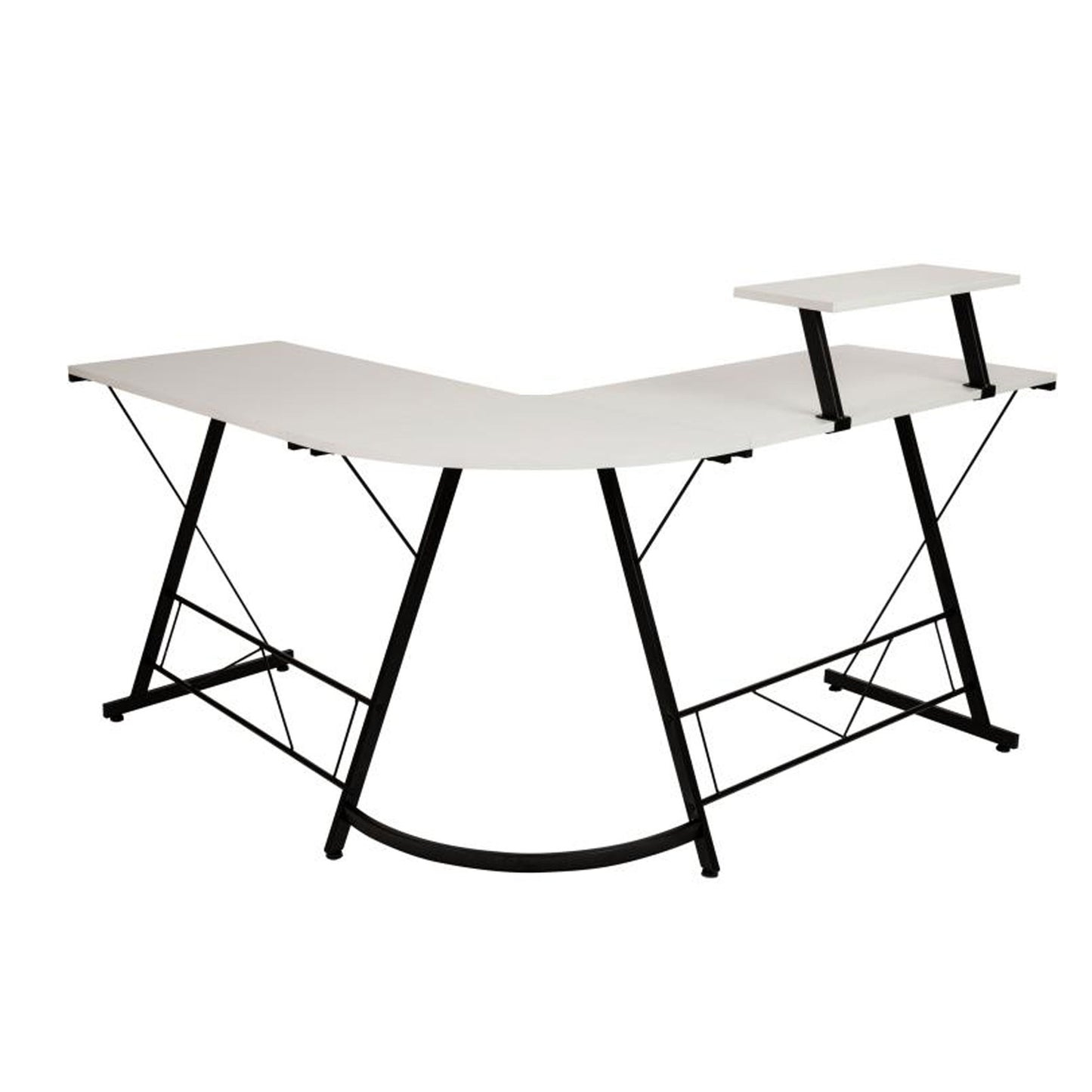 Flash Furniture - L-Shaped Computer Gaming Desk - White