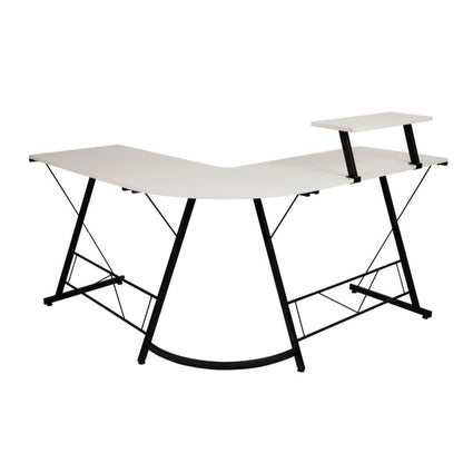 Flash Furniture - L-Shaped Computer Gaming Desk - White