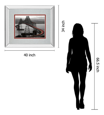 Boomerang By Aaron Reed - Mirror Framed Print Wall Art - Dark Gray