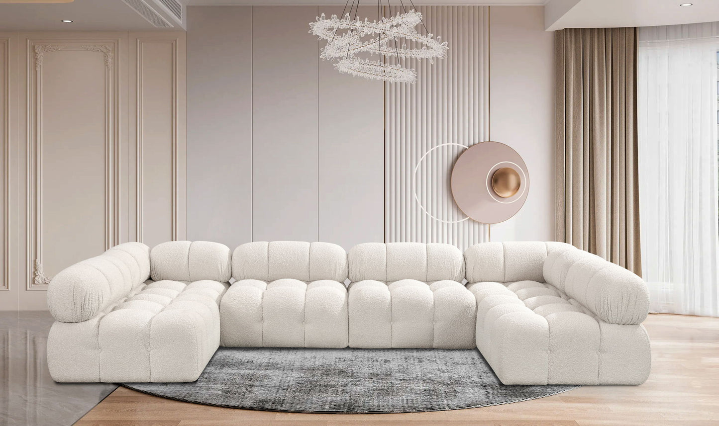 Ames - 6 Piece Fabric Modular Sectional