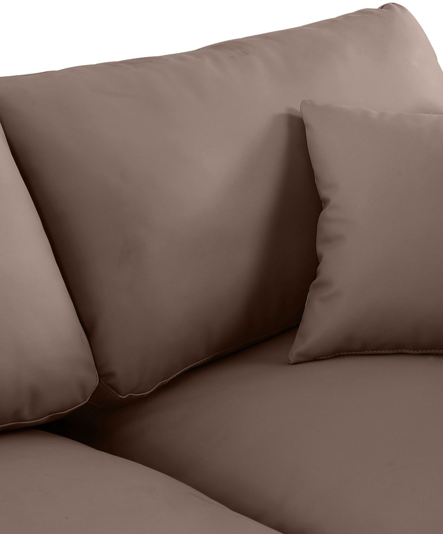 Comfy - 7 Piece Faux Leather Modular Corner Sectional