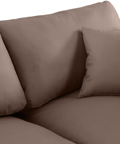 Comfy - 7 Piece Faux Leather Modular Corner Sectional