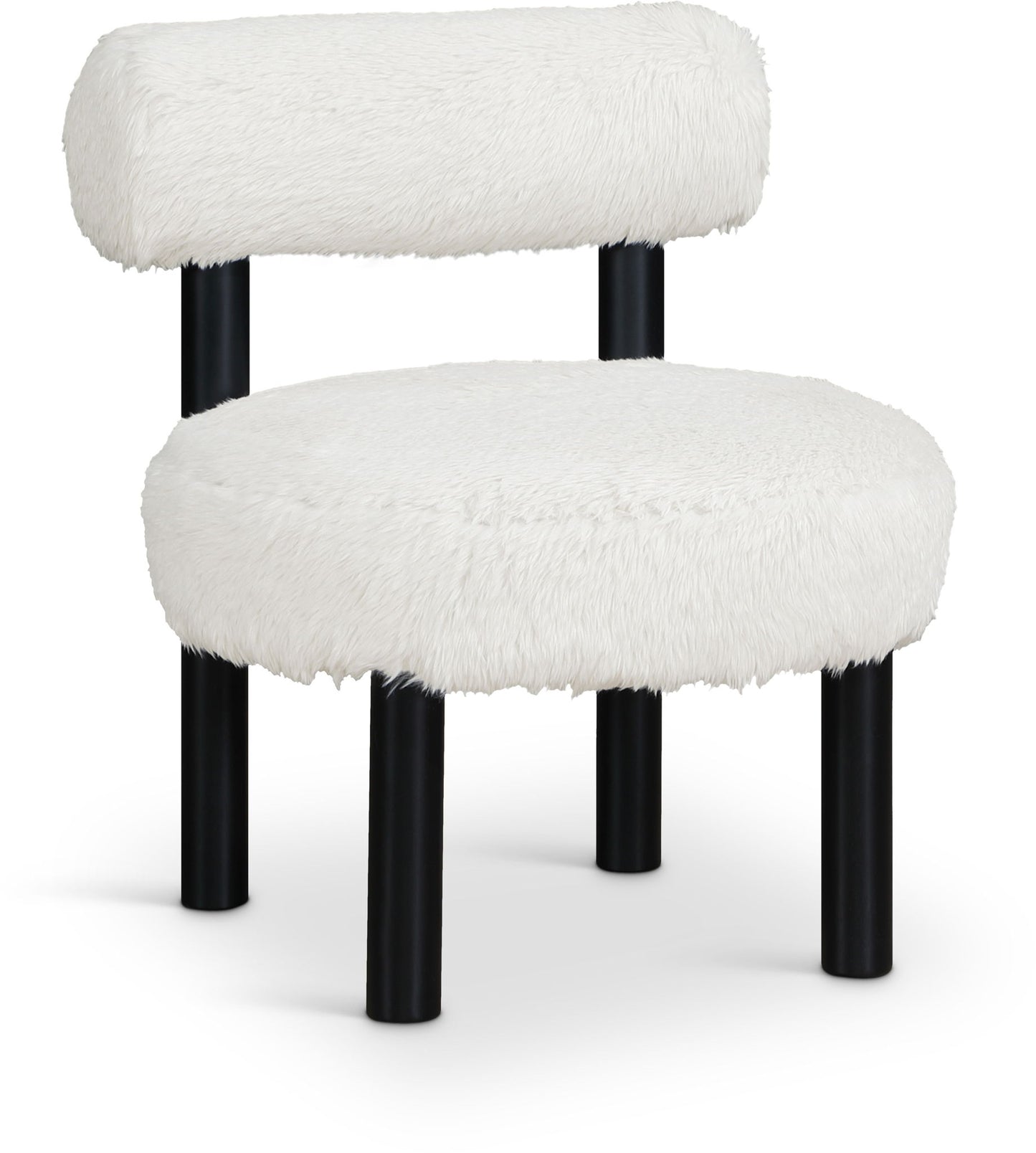 Ambre - Vegan Shearling Fabric Upholstered Accent Chair