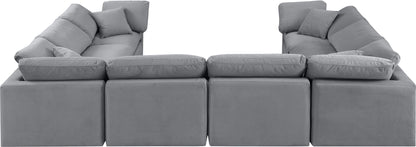 Indulge - Velvet 8 Piece Modular Sectional