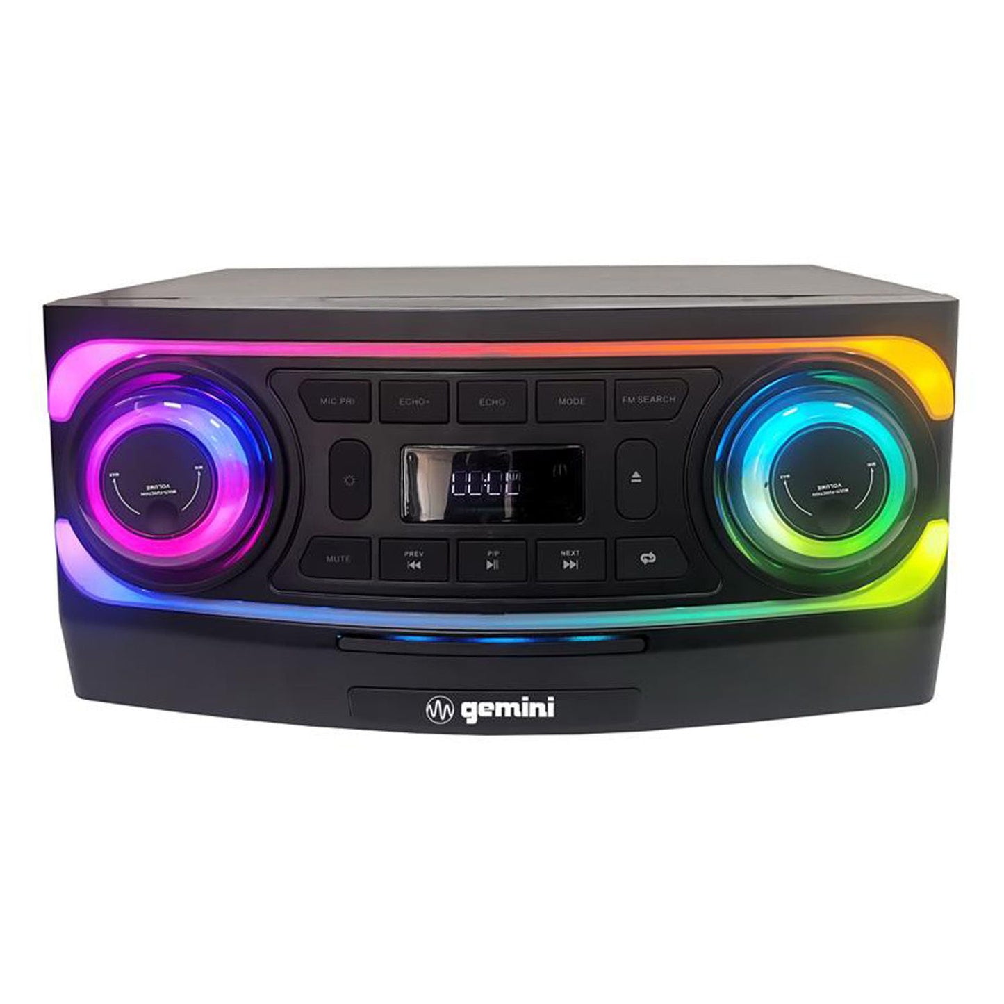 Gemini - Home Audio Karaoke System, With Light Effects, 5000W IPP - Black