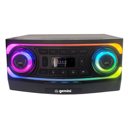 Gemini - Home Audio Karaoke System, With Light Effects, 5000W IPP - Black