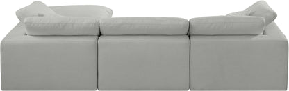 Comfy - 4 Piece Linen Fabric Modular Sectional With Chaise