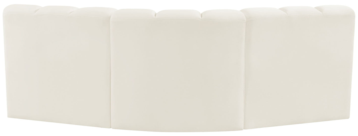 Arc - Velvet 3 Piece Modular Corner Sofa