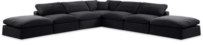 Comfy - 7 Piece Velvet Modular Corner Sectional