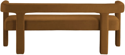 Athena - Velvet Bench - Saddle