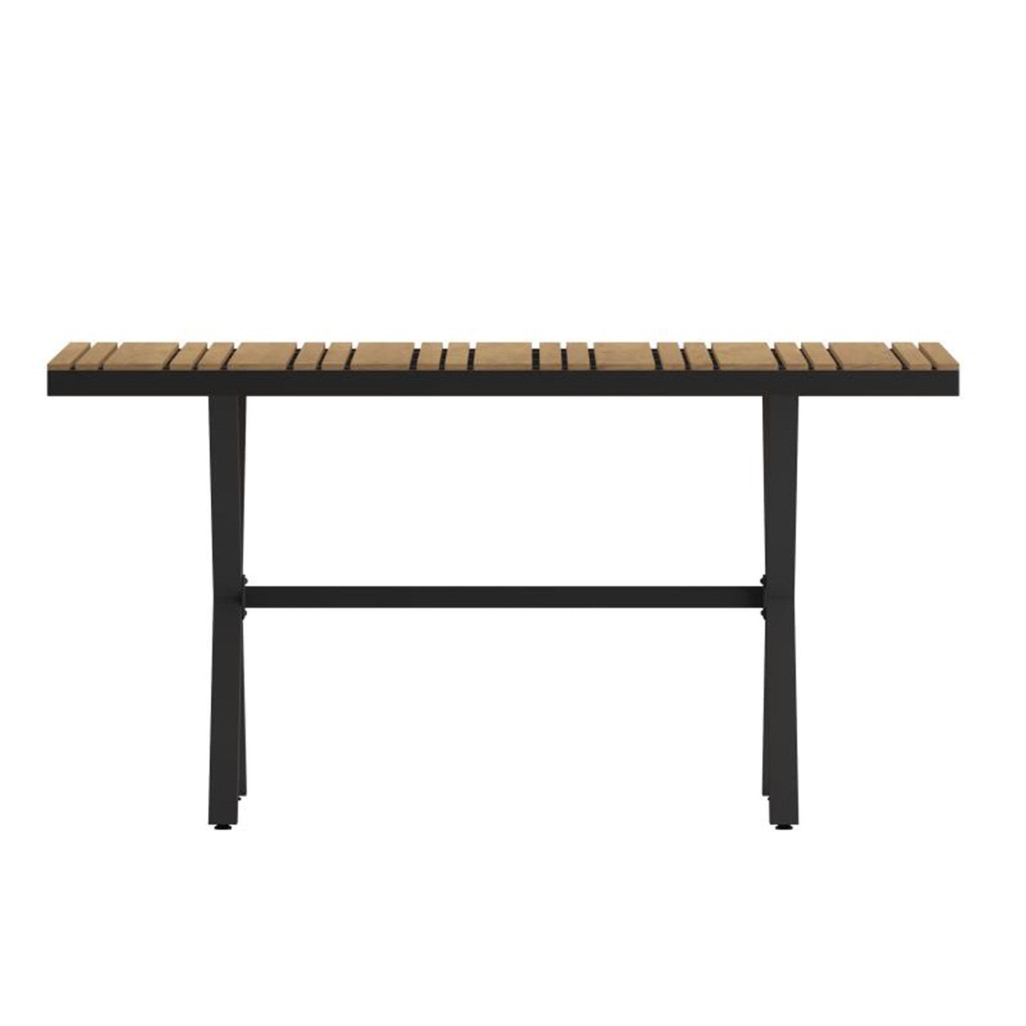 Flash Furniture - X Frame Patio Table - Natural / Black