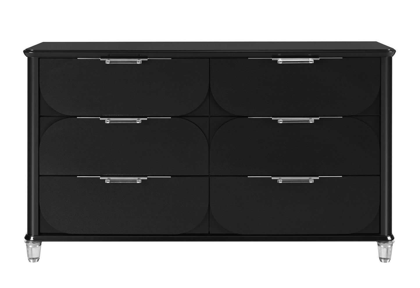 Lando - 5 Piece King Bedroom Set (Bed, Dresser & Mirror, Nightstand, Chest) - Black