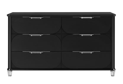 Lando - 5 Piece King Bedroom Set (Bed, Dresser & Mirror, Nightstand, Chest) - Black