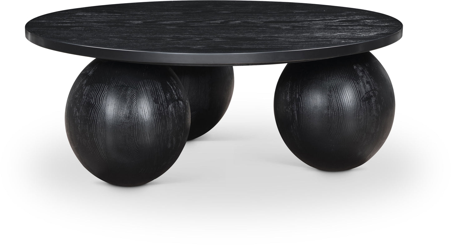 Fitch - Wood Oak Veneer Coffee Table - 3 Legs