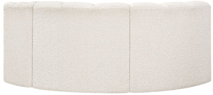 Arc - Boucle Fabric 3 Piece Modular L-Shaped Sofa